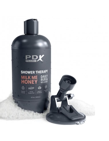 PDX PLUS MASTURBADOR STROKER DISENO DISCRETO DE BOTE CHAMPU MILK ME HONEY CARAMELO