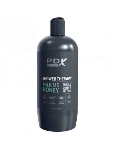 PDX PLUS MASTURBADOR STROKER DISENO DISCRETO DE BOTE CHAMPU MILK ME HONEY