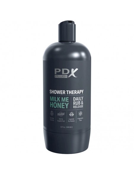 PDX PLUS MASTURBADOR STROKER DISENO DISCRETO DE BOTE CHAMPU MILK ME HONEY
