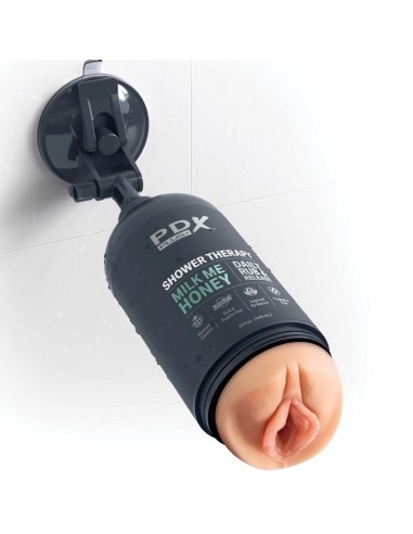 PDX PLUS MASTURBADOR STROKER DISENO DISCRETO DE BOTE CHAMPU MILK ME HONEY