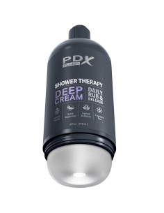 PDX PLUS MASTURBADOR STROKER DISENO DISCRETO DE BOTE CHAMPU DEEP CREAM