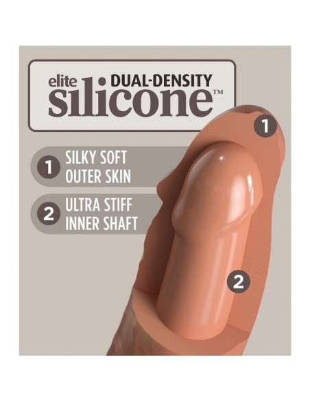 KING COCK ELITE DILDO REALISTICO SILICONA 178 CM CARAMELO