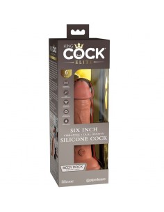 KING COCK ELITE DILDO REALISTICO VIBRADOR SILICONA 152 CM CARAMELO 2