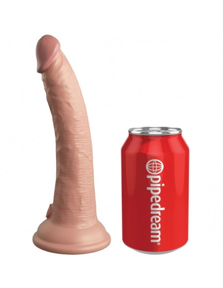 KING COCK ELITE DILDO REALISTICO VIBRADOR SILICONA CONTROL REMOTO 178 CM