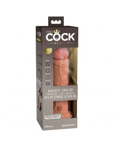 KING COCK ELITE DILDO REALISTICO VIBRADOR SILICONA 203 CM CARAMELO 2