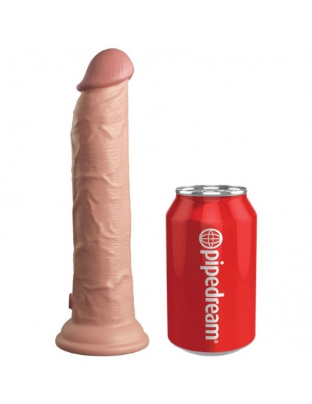 KING COCK ELITE DILDO REALISTICO VIBRADOR SILICONA CONTROL REMOTO 23 CM