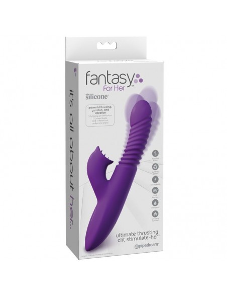 FANTASY FOR HER ESTIMULADOR CLITORIS CON FUNCION CALOR OSCILACION Y VIBRACION VIOLETA
