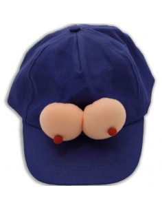 DIABLO PICANTE GORRA CON TETAS AZUL