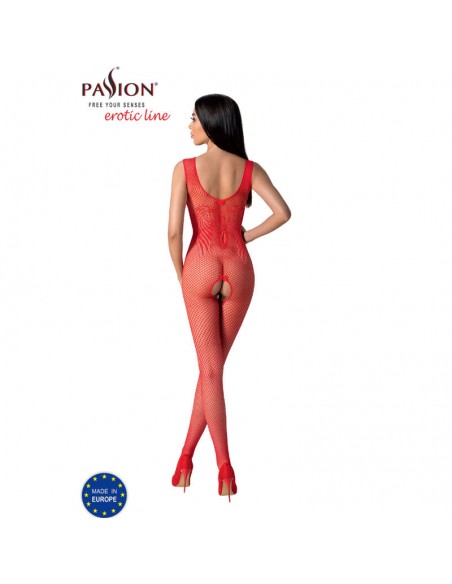 PASSION BS098 BODYSTOCKING ROJO TALLA UNICA