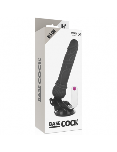 BASECOCK VIBRADOR REALISTICO CONTROL REMOTO NEGRO 195 CM