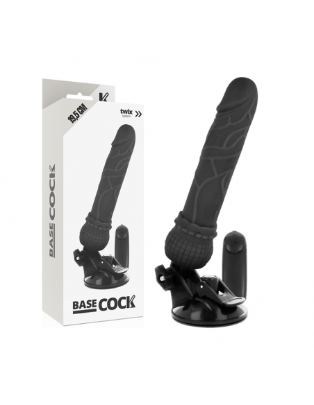 BASECOCK VIBRADOR REALISTICO CONTROL REMOTO NEGRO 195 CM BASECOCK VIBRADOR REALISTICO CONTROL REMOTO NEGRO 195 CM
