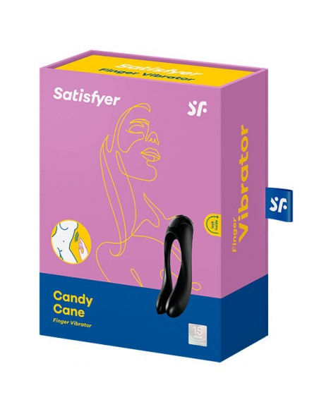 SATISFYER CANDY CANE VIBRADOR DEDO NEGRO