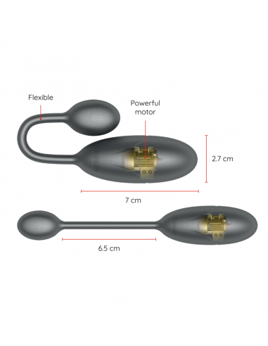 ONINDER DENVER HUEVO VIBRADOR NEGRO 7 X 27 CM APP GRATUITA