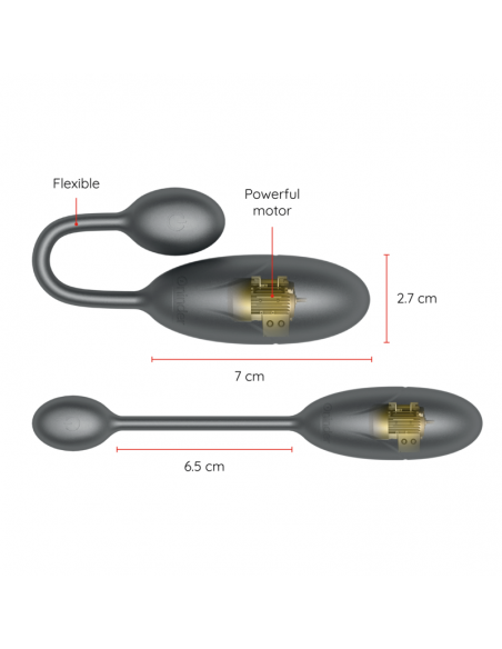 ONINDER DENVER HUEVO VIBRADOR NEGRO 7 X 27 CM APP GRATUITA