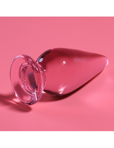 NEBULA SERIES BY IBIZA MODELO 4 PLUG CRISTAL BOROSILICATO 11 X 5 CM ROSA