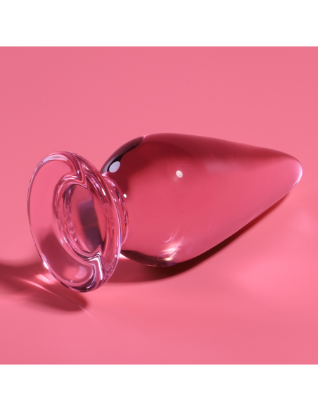 NEBULA SERIES BY IBIZA MODELO 4 PLUG CRISTAL BOROSILICATO 11 X 5 CM ROSA