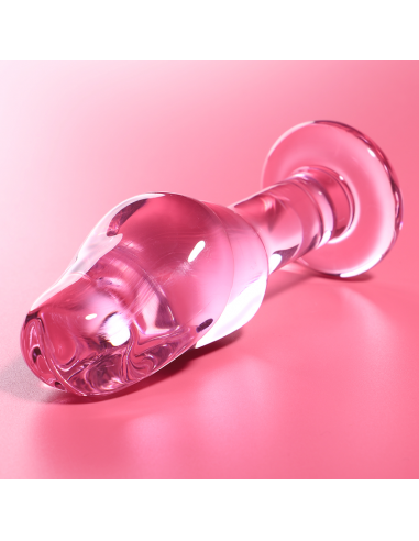NEBULA SERIES BY IBIZA MODELO 6 PLUG CRISTAL BOROSILICATO 125 X 4 CM ROSA