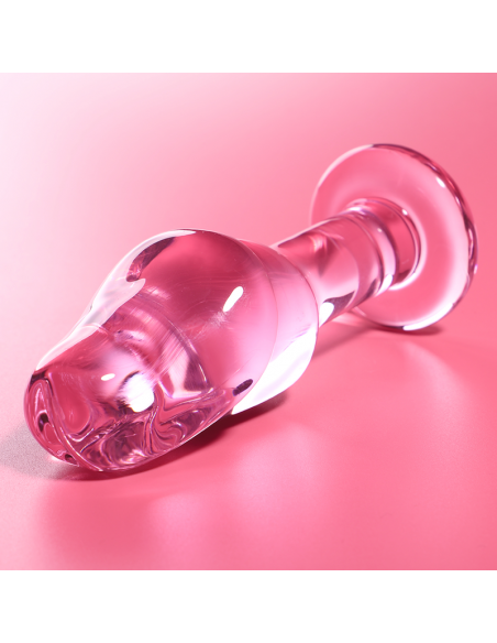 NEBULA SERIES BY IBIZA MODELO 6 PLUG CRISTAL BOROSILICATO 125 X 4 CM ROSA