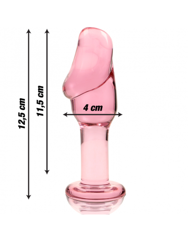 NEBULA SERIES BY IBIZA MODELO 6 PLUG CRISTAL BOROSILICATO 125 X 4 CM ROSA
