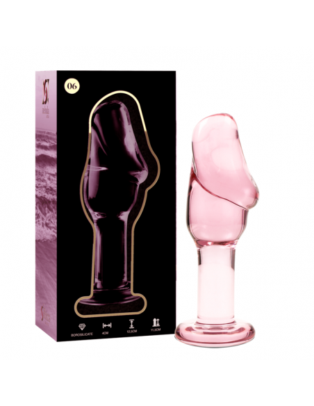 NEBULA SERIES BY IBIZA MODELO 6 PLUG CRISTAL BOROSILICATO 125 X 4 CM ROSA