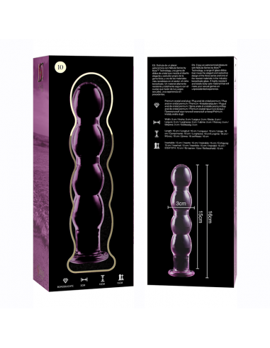 NEBULA SERIES BY IBIZA MODELO 10 DILDO CRISTAL BOROSILICATO 165 X 35 CM ROSA