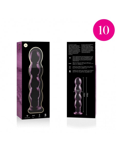 NEBULA SERIES BY IBIZA MODELO 10 DILDO CRISTAL BOROSILICATO 165 X 35 CM ROSA