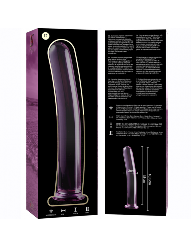 NEBULA SERIES BY IBIZA MODELO 17 DILDO CRISTAL BOROSILICATO 185 X 3 CM ROSA