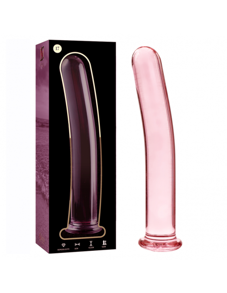 NEBULA SERIES BY IBIZA MODELO 17 DILDO CRISTAL BOROSILICATO 185 X 3 CM ROSA