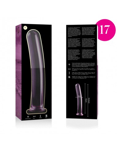 NEBULA SERIES BY IBIZA MODELO 17 DILDO CRISTAL BOROSILICATO 185 X 3 CM ROSA