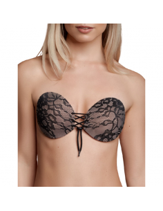 BYE BRA SUJETADOR ADHESIVO CON ENTRELAZADO Y BORDADOS TALLA B