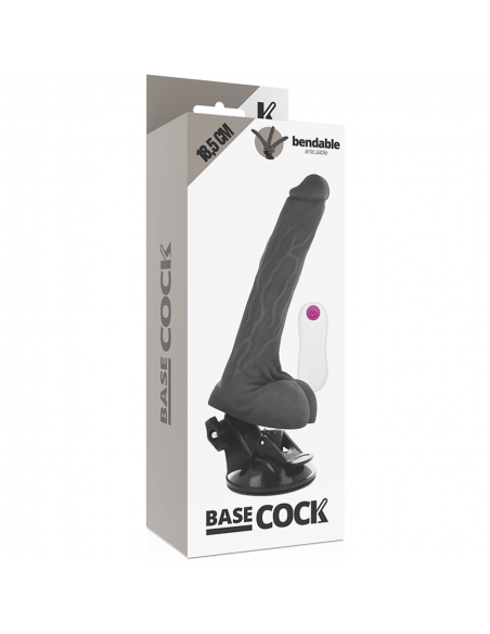 BASECOCK VIBRADOR ARTICULABLE CONTROL REMOTO NEGRO 185 CM BASECOCK VIBRADOR ARTICULABLE CONTROL REMOTO NEGRO 185 CM