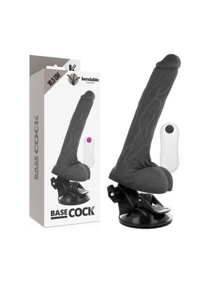 BASECOCK VIBRADOR ARTICULABLE CONTROL REMOTO NEGRO 185 CM BASECOCK VIBRADOR ARTICULABLE CONTROL REMOTO NEGRO 185 CM