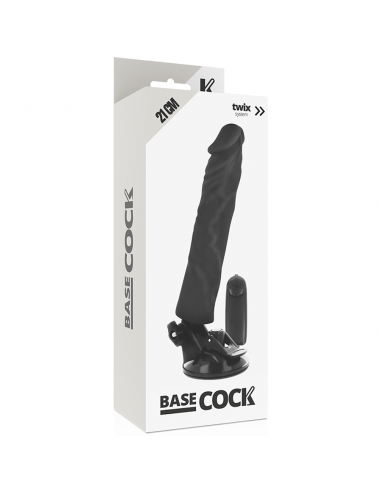 BASECOCK VIBRADOR REALISTICO CONTROL REMOTO NEGRO 21 CM
