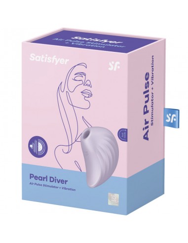 SATISFYER PEARL DIVER ESTIMULADOR Y VIBRADOR VIOLETA