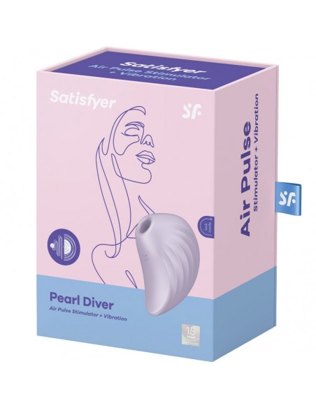 SATISFYER PEARL DIVER ESTIMULADOR Y VIBRADOR VIOLETA SATISFYER PEARL DIVER ESTIMULADOR Y VIBRADOR VIOLETA