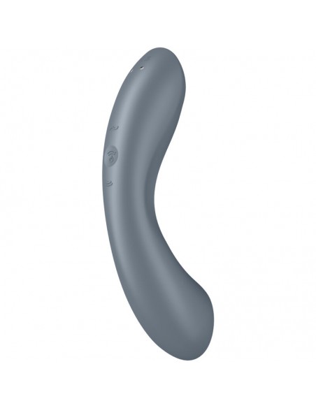 SATISFYER CURVE TRINITY 1 AIR PULSE VIBRATION GRIS