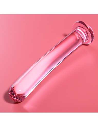 NEBULA SERIES BY IBIZA MODELO 8 DILDO CRISTAL BOROSILICATO 145 X 2 CM ROSA