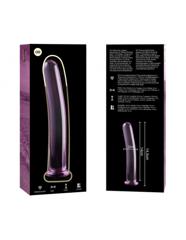 NEBULA SERIES BY IBIZA MODELO 8 DILDO CRISTAL BOROSILICATO 145 X 2 CM ROSA