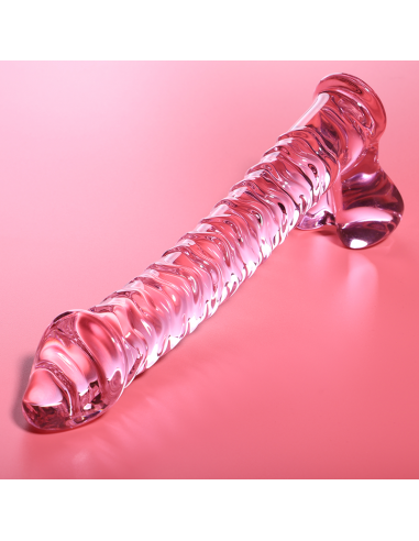 NEBULA SERIES BY IBIZA MODELO 23 DILDO CRISTAL BOROSILICATO 215 X 4 CM ROSA