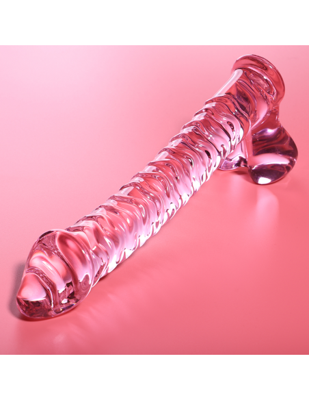 NEBULA SERIES BY IBIZA MODELO 23 DILDO CRISTAL BOROSILICATO 215 X 4 CM ROSA
