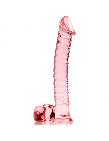 NEBULA SERIES BY IBIZA MODELO 23 DILDO CRISTAL BOROSILICATO 215 X 4 CM ROSA