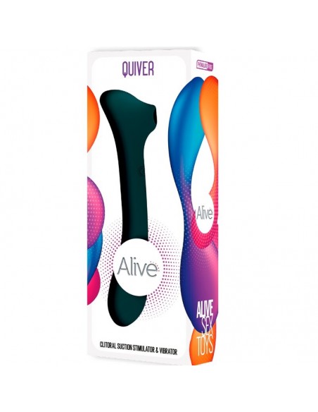 ALIVE QUIVER SUCCIONADOR VIBRADOR VERDE ALIVE QUIVER SUCCIONADOR VIBRADOR VERDE