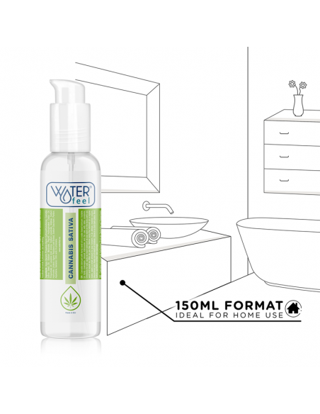 WATERFEEL LUBRICANTE CANNABIS 150 ML