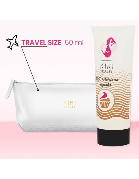 KIKi TRAVEL GEL DESLIZANTE SABOR A TARTA AMERICANA CUPCAKE 50 ML