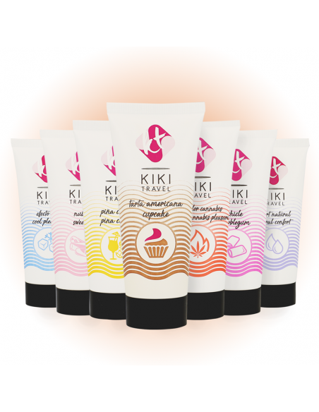 KIKi TRAVEL GEL DESLIZANTE SABOR A TARTA AMERICANA CUPCAKE 50 ML