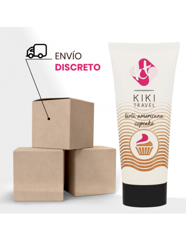 KIKi TRAVEL GEL DESLIZANTE SABOR A TARTA AMERICANA CUPCAKE 50 ML