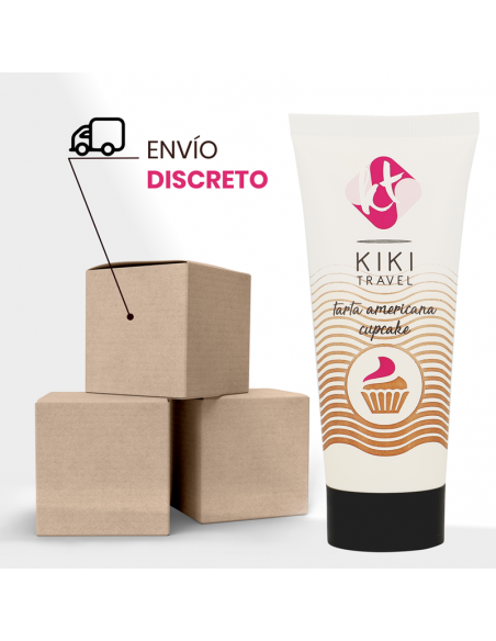 KIKi TRAVEL GEL DESLIZANTE SABOR A TARTA AMERICANA CUPCAKE 50 ML