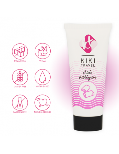 KIKi TRAVEL LUBRICANTE SABOR A CHICLE 50 ML
