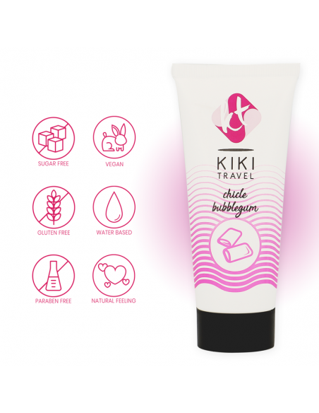 KIKi TRAVEL LUBRICANTE SABOR A CHICLE 50 ML