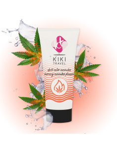 KIKi TRAVEL GEL DESLIZANTE SABOR A CANNABIS EFECTO CALOR INTENSO 50 ML